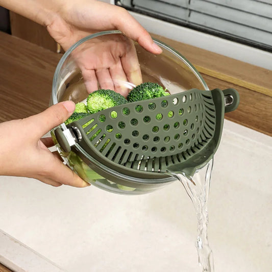 Clip-On Pot and Pan Strainer