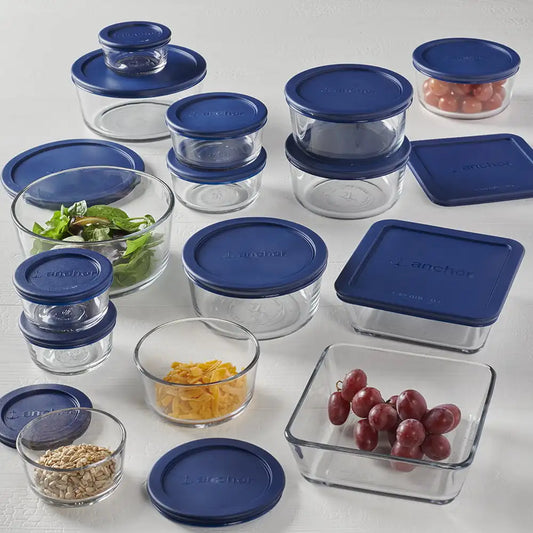 15-Piece Glass Container Set with Airtight Lids