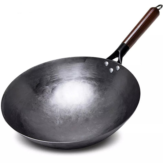 Hand-Forged Iron Wok