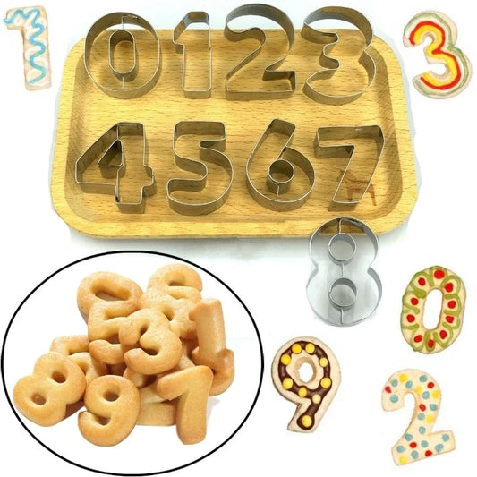 Number-Shaped Cookie Cutters