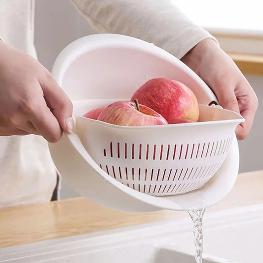 Bowl with Built-in Draining Basket